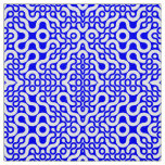 Blue Mid-Century Modern Print Fabric