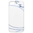 Blue Minimalist Cat (iPhone 5/s)