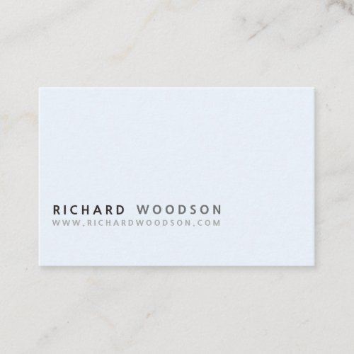 Blue Minimalist Classic Professional Modern Business Card