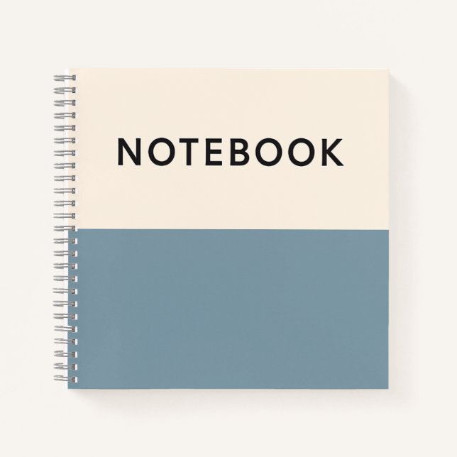 Blue Minimalist Notebook (Front)