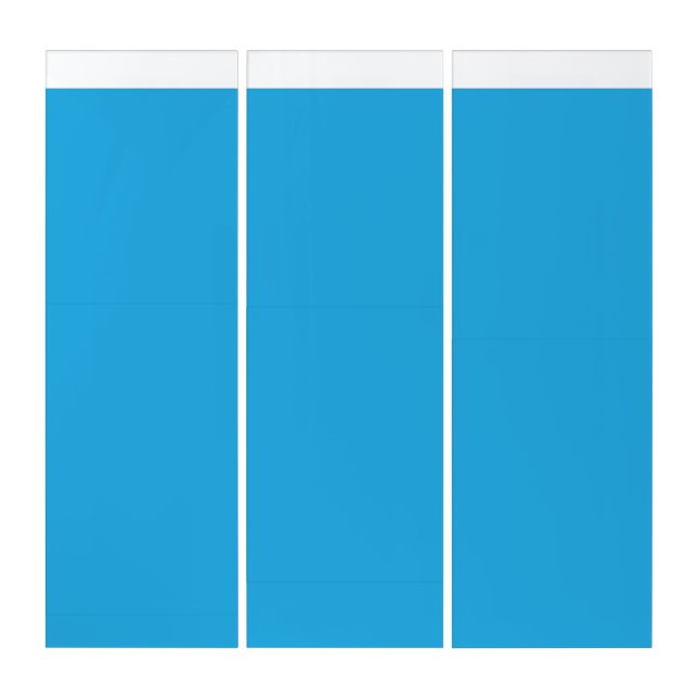 Blue Minimalist Triptych | Modern Abstract Wall Ar (Front)