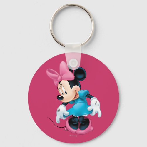 Blue Minnie  Curtseying Keychain