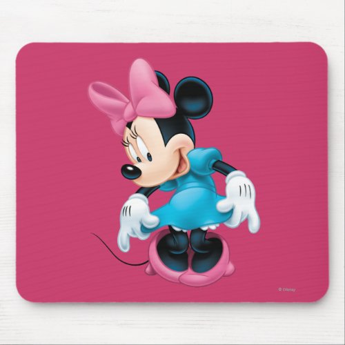 Blue Minnie  Curtseying Mouse Pad