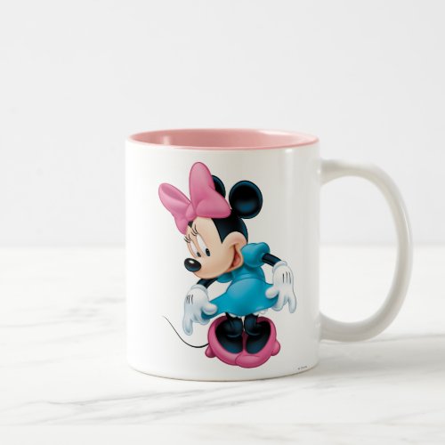 Blue Minnie  Curtseying Two_Tone Coffee Mug
