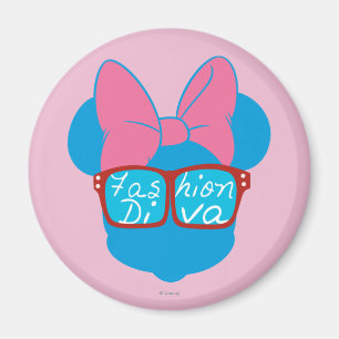 Blue Minnie Diva Red Sunglasses Magnet