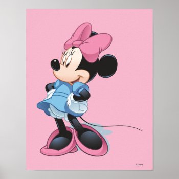 Blue Minnie | Hands On Hips Poster by MickeyAndFriends at Zazzle