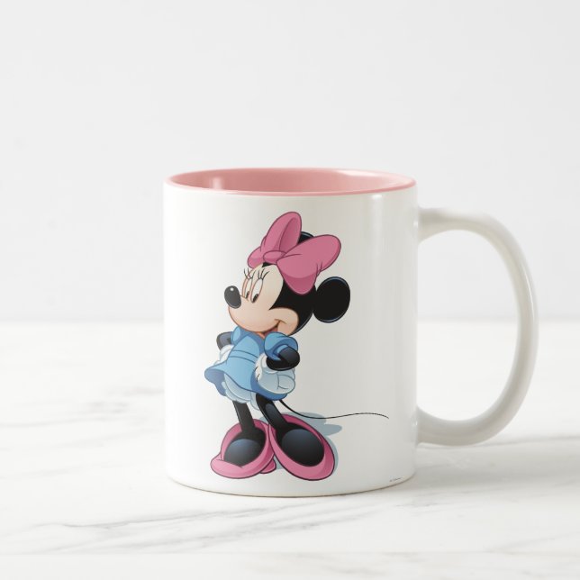 Blue Minnie | Hands on Hips Two-Tone Coffee Mug (Right)