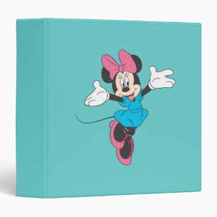 Blue Minnie Jumping 3 Ring Binder