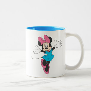 Blue Minnie   Jumping Two-Tone Coffee Mug