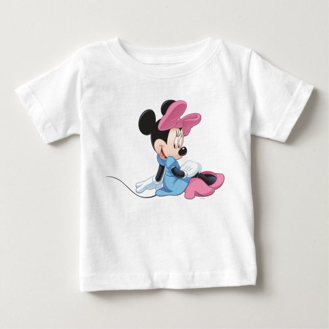 Blue Minnie | Sitting Baby T-Shirt (Front)