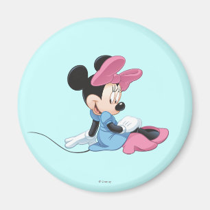 Blue Minnie Sitting Magnet