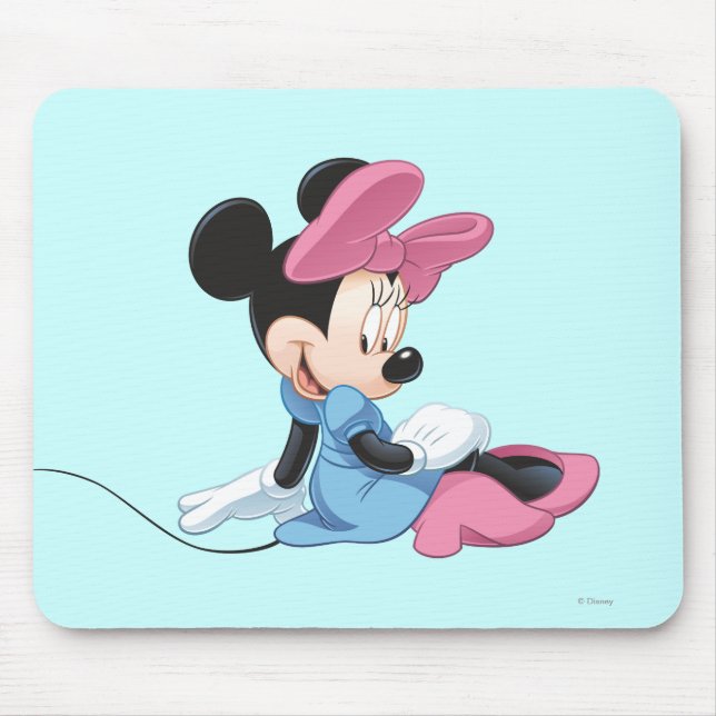 Blue Minnie | Sitting Mouse Pad (Front)