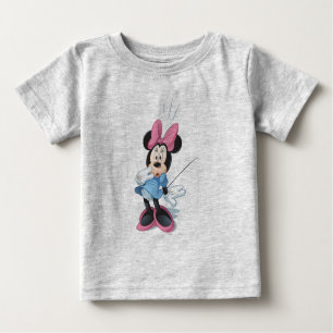 Blue Minnie Surprised Baby T-Shirt