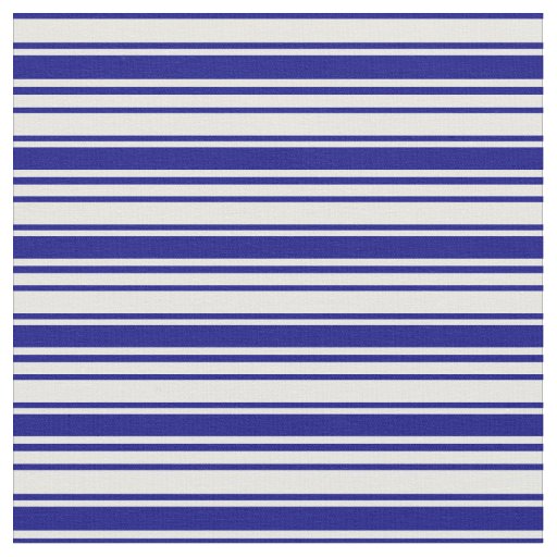 Blue & Mint Cream Striped Pattern Fabric