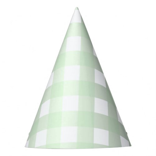 Blue Mint GIngham Baffalo Check Party Hat