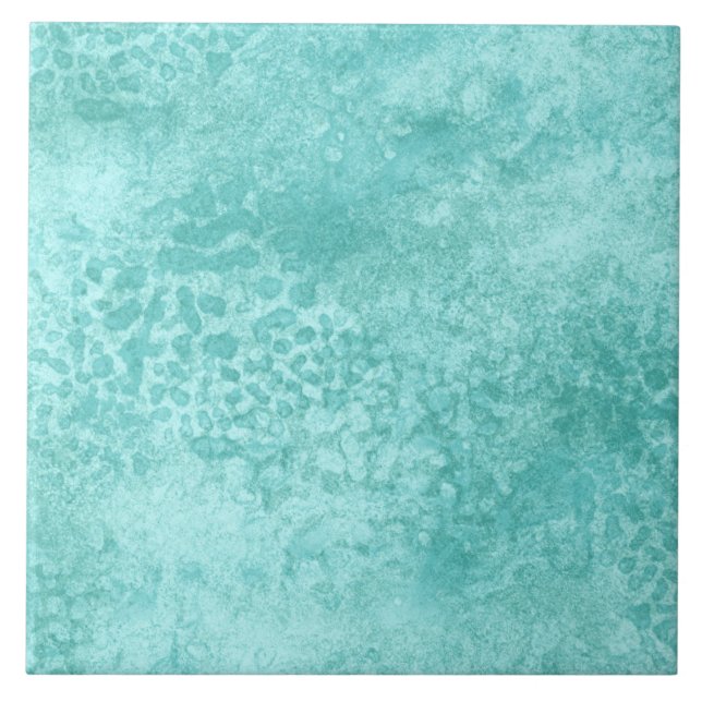 Blue Mint Sea Green Texture Ceramic Tile (Front)