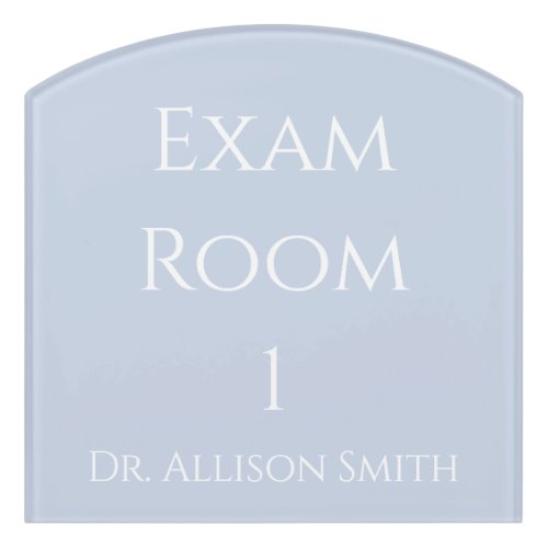 Blue Mist Custom Exam RoomOffice Door Sign