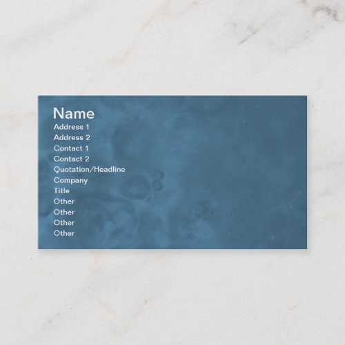 Blue Misty Abstract Business Cards 0001