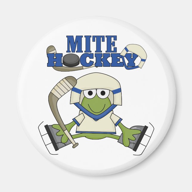 Blue Mite Hockey Tshirts and gifts Magnet (Front)