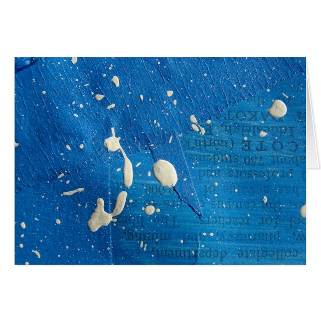 Blue Mixed Media Background Cards (Front Horizontal)