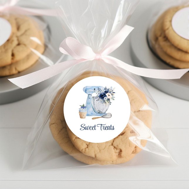 Blue Mixer Classic Round Sticker (Creator Uploaded)