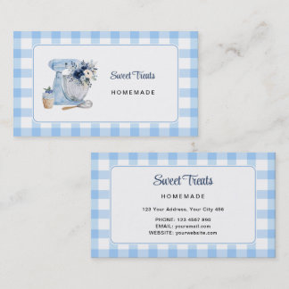 Blue Mixer Homebakery Business Card