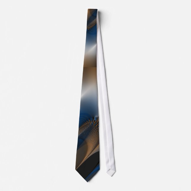 Blue Mocha Rhapsody Tie (Front)