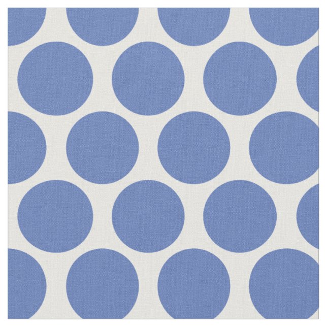 Blue Mod Dots Fabric (Close Up)