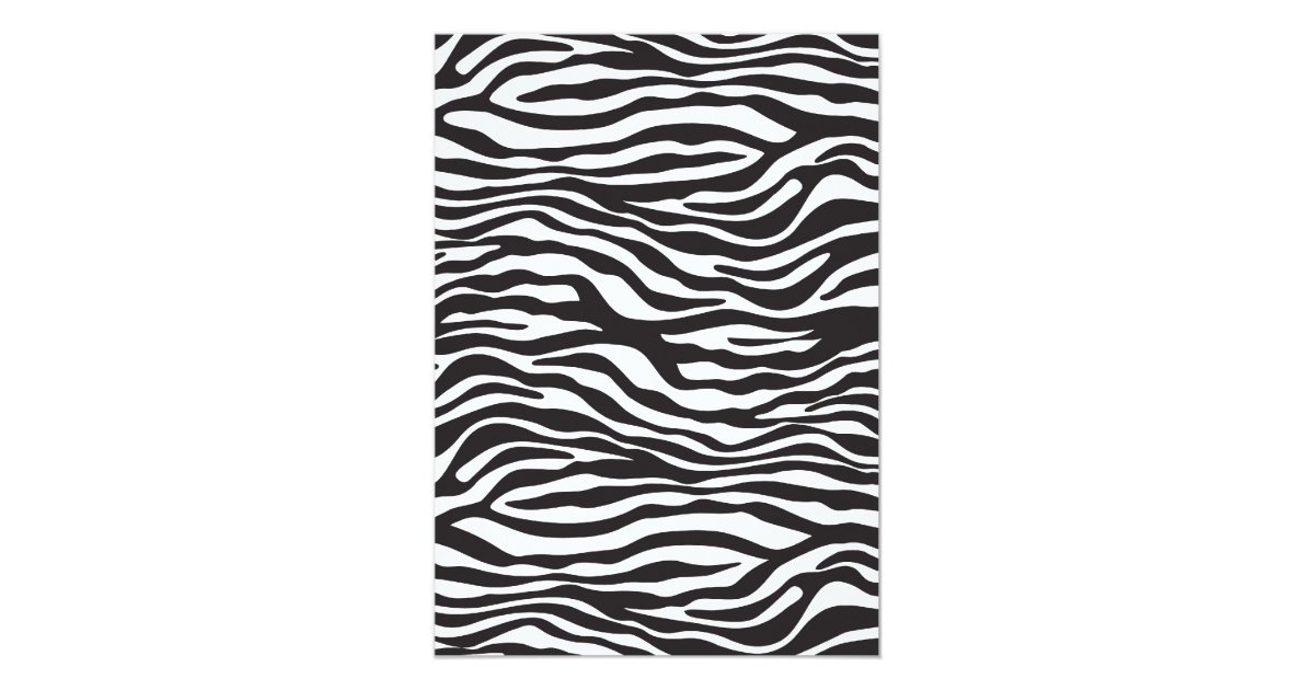 Blue Mod Zebra Print Baby Shower Invitations | Zazzle