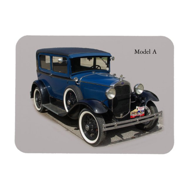 Blue Model A Magnet (Horizontal)