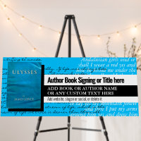 Blue Modern Book Signing Author Launch Promotional