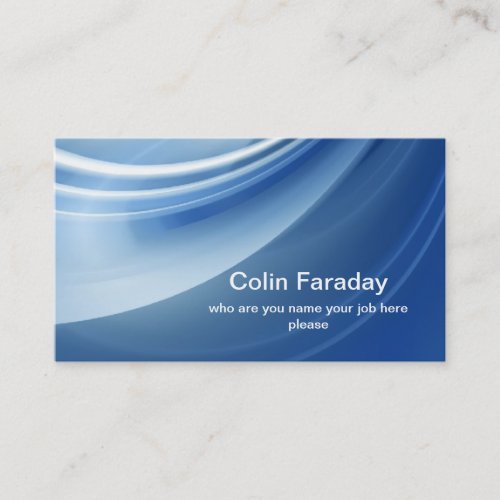 blue modern business card