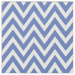Blue Modern Chevron Stripes Fabric