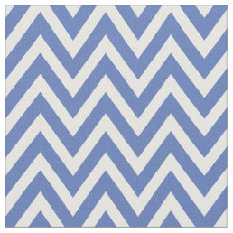 Blue Modern Chevron Stripes Fabric