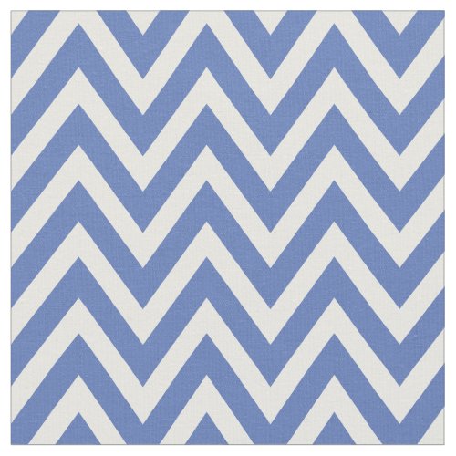 Blue Modern Chevron Stripes Fabric