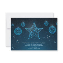 Blue Modern Christmas Star Corporate Logo Business