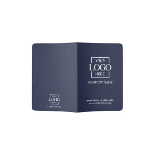 Blue Modern Custom Professional Business Travel Passport Holder