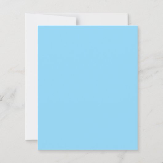 Blue Modern Elegant Plain Simple Professional Name (Back)
