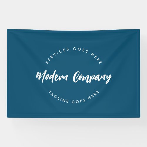 Blue Modern Logo Template Custom Editable Banner