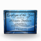 Blue Modern Personalized Acrylic Award Plaque