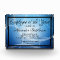 Blue Modern Personalized Acrylic Award Plaque