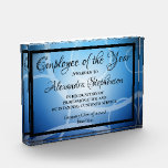 Blue Modern Personalized Acrylic Award Plaque