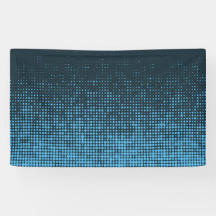 Blue, modern, retro, cool, trendy dot pattern banner