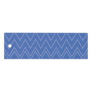 Blue, modern, simple, cool, trendy zigzag pattern ruler