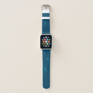 Blue, modern, simple light celebration concept apple watch band