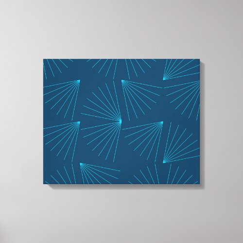 Blue modern simple light celebration concept canvas print