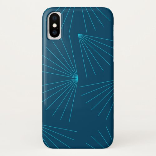 Blue modern simple light celebration concept iPhone XS case