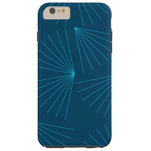 Blue, modern, simple light celebration concept tough iPhone 6 plus case