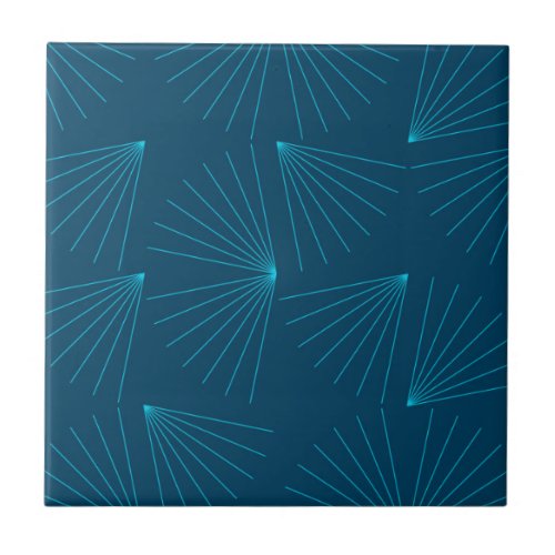 Blue modern simple light celebration concept ceramic tile