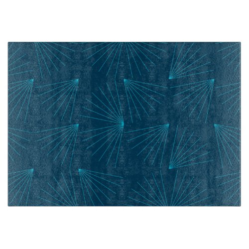 Blue modern simple light celebration concept cutting board